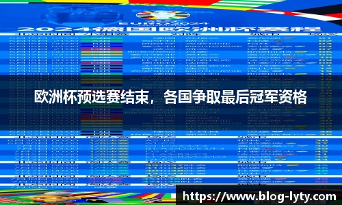 欧洲杯预选赛结束，各国争取最后冠军资格